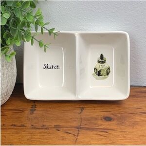 Rae Dunn | Sketch Divided Trinket Dish